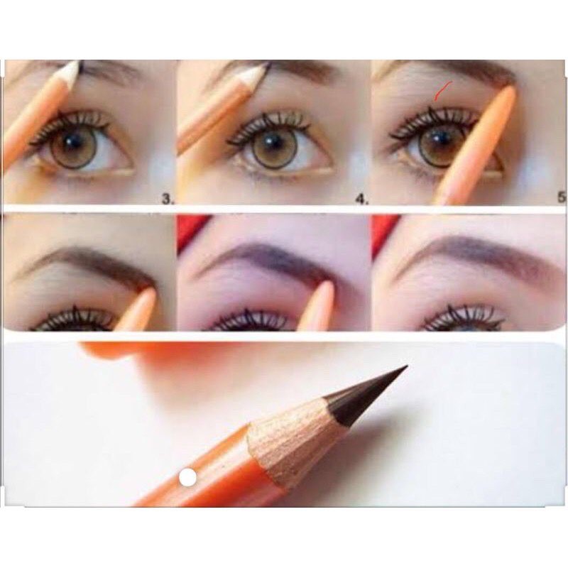 (hàng Mới Về) Chì Kẻ Lông Mày Màu Cam Tự Nhiên Keybe