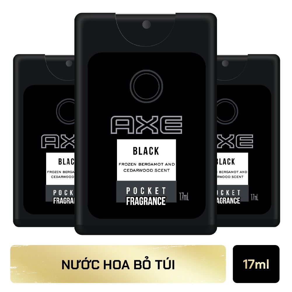 Combo 3 Nước hoa bỏ túi AXE Black 17ml