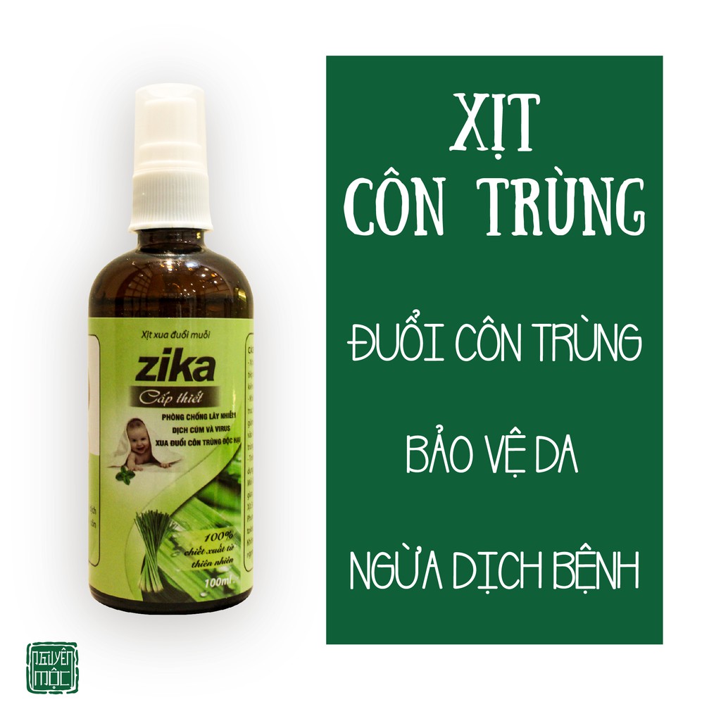 Xịt Xua Đuổi Muỗi ZIKA. Hỗ trợ phòng ngừa xua đuổi côn trùng độc hại, ngừa lây nhiễm