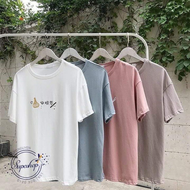 Áo thun tay lỡ KOMBOH phông Unisex nam nữ oversize form rộng đẹp ulzzang CỦ TỎI A18