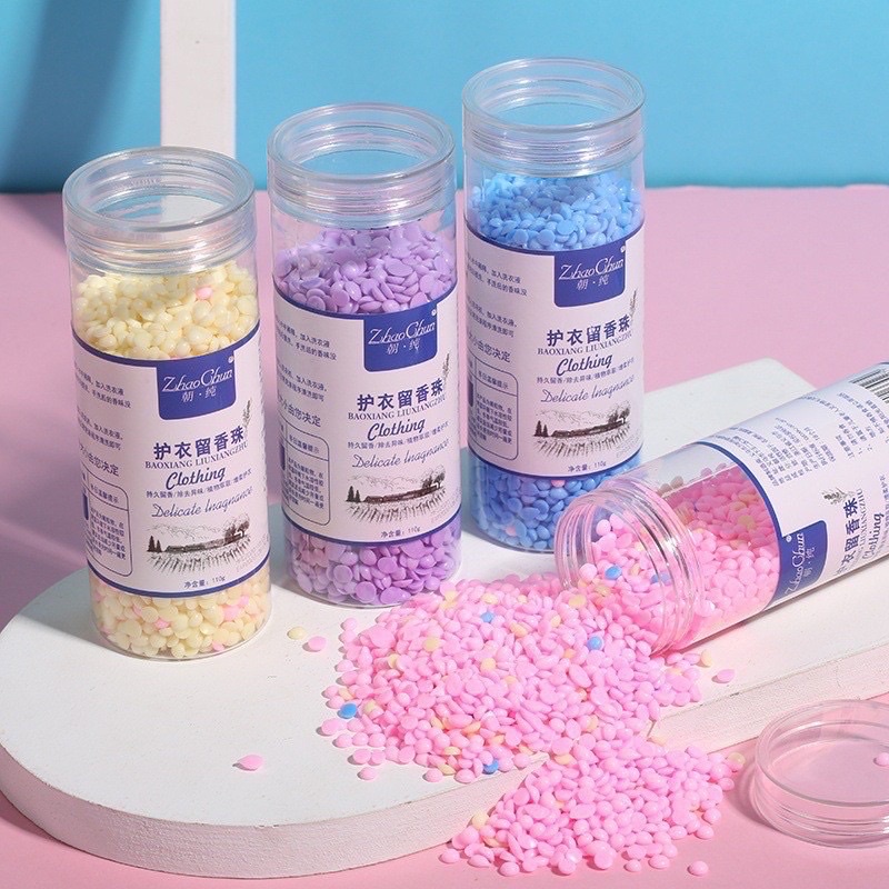 Viên xả thơm quần áo nội địa hạt xả thơm làm mềm vải 110g mix mùi