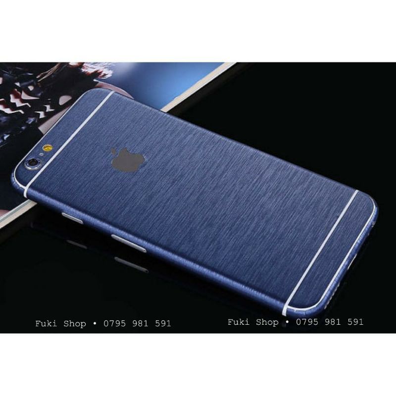 [IPHONE]Tấm Dán Skin Brushed Deep Blue Full Viền 5 6 7 8 6plus 7plus 8plus X XS XR XSMAX 11 PRO MAX 12 PRO MAX