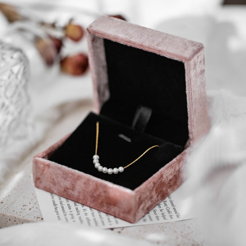 Hộp Đựng Trang Sức Bằng Nhung Phong Cách Retro 2X2 Inch