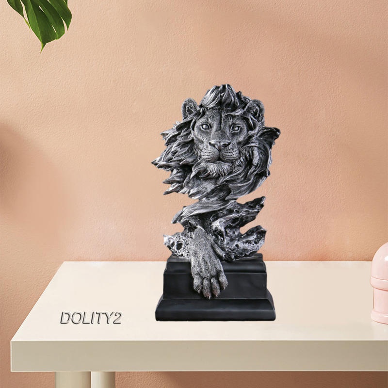 Tượng sư tử phong thủy dùng trang trí tủ sách