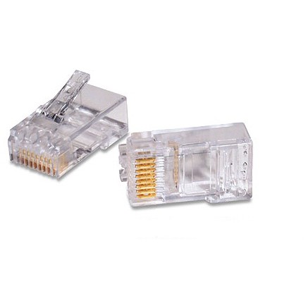 Bộ 50 Hạt Mạng RJ45 - Đầu Bấm Dây Cat Mạng RJ45 Loại Tốt