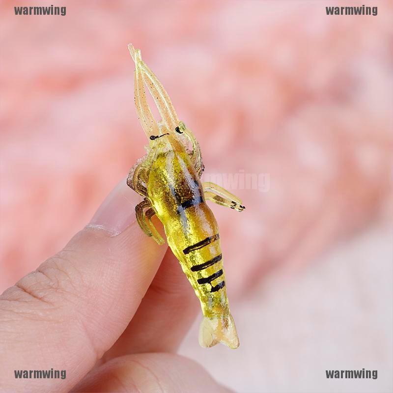 Set 10 Mồi Câu Cá Giả Hình Tôm Mềm Mại Chuyên Dụng