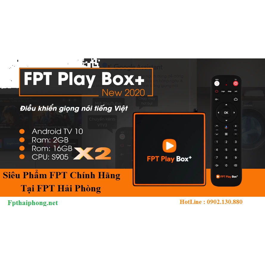 FPT Play Box+ T550 TV Box điều khiển giọng nói Hệ điều hành Androi - Bảo hành 12 tháng