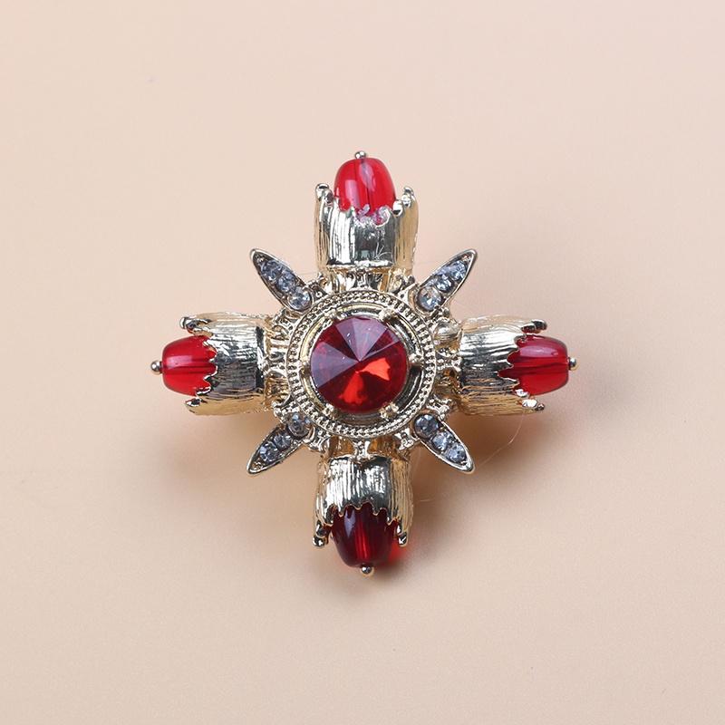 Ghim Cài Áo Hình Thánh Giá Đính Đá Phong Cách Baroque Thời Trang Cho Nam Và Nữ