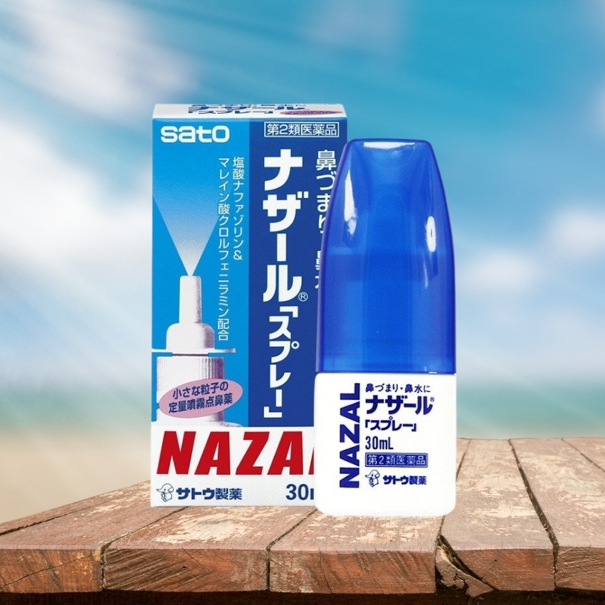 Xịt Xoang Nhật giảm Viêm Xoang Sổ Mũi Nazal Sato