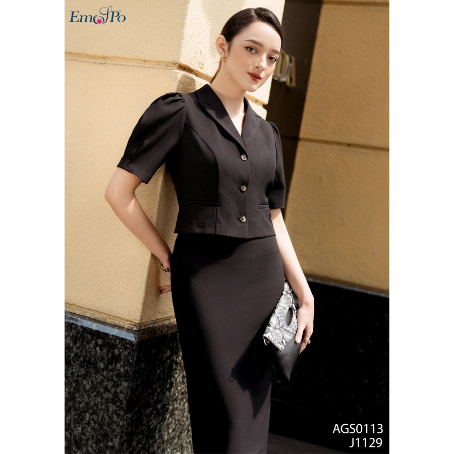 Áo vest dáng lửng, tay bồng Emspo AGS0113