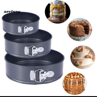Bộ 3 khuôn nướng bánh chống dính đế rời