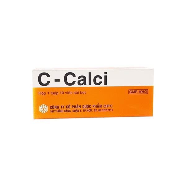 [Chính hãng] Chính Hãng Viên Sủi Vitatmin C 1000 mg C-Calci (ống 10 viên dạng sủi)  Date mới