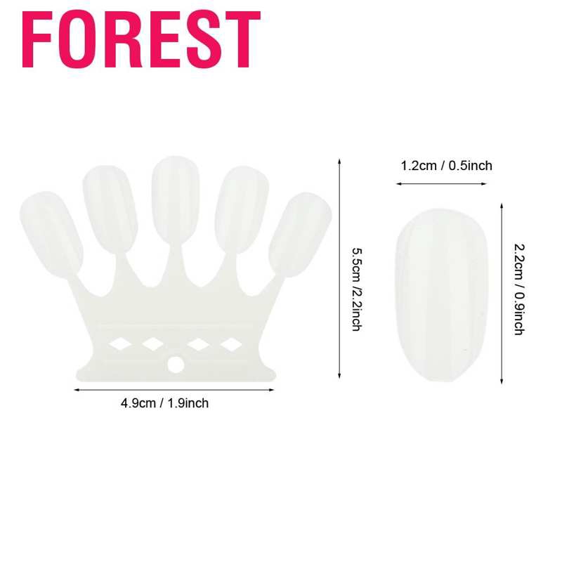 Forest  Nail Art Practice Tips 50pcs Manicure Polish Gel Color Display Showing Tool