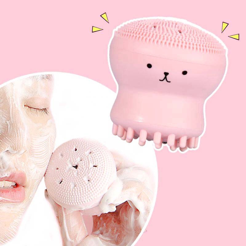 Dụng cụ rửa mặt bằng silicon hình sứa dễ thương | BigBuy360 - bigbuy360.vn
