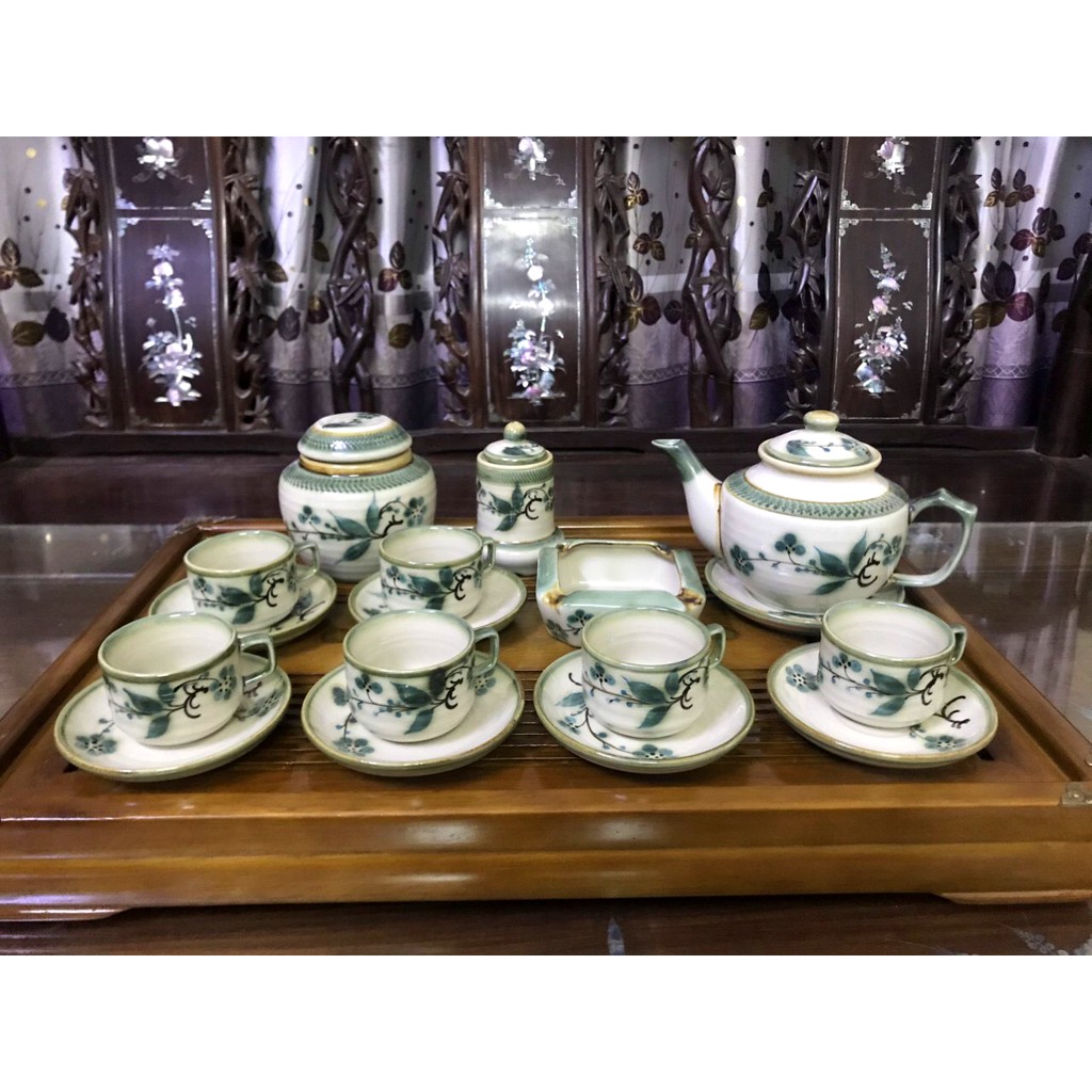 Bộ ấm chén HongKong chuẩn Bát Tràng