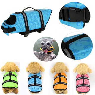 WAY2TOP Áo khoác cứu sinh cho chó Thời trang Dải phản quang Thuyền Puppy Surf Saver Coat