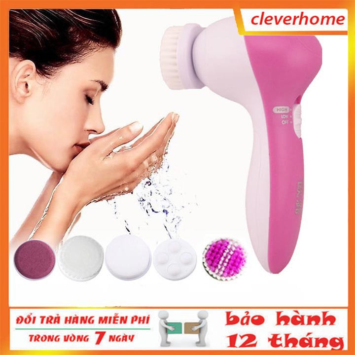 Máy Rửa Mặt, Massage Mặt 5 In 1 Beauty Care Massager đa dạng tiện dụng nhiều chức năng