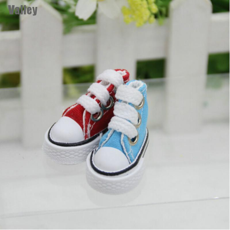 1 Đôi Giày Canvas Buộc Dây Thời Trang Cho Búp Bê 12 Inch 1 / 6