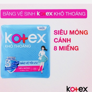 Date mới nhất - Băng vệ sinh siêu mỏng có cánh, Kotex khô thoáng