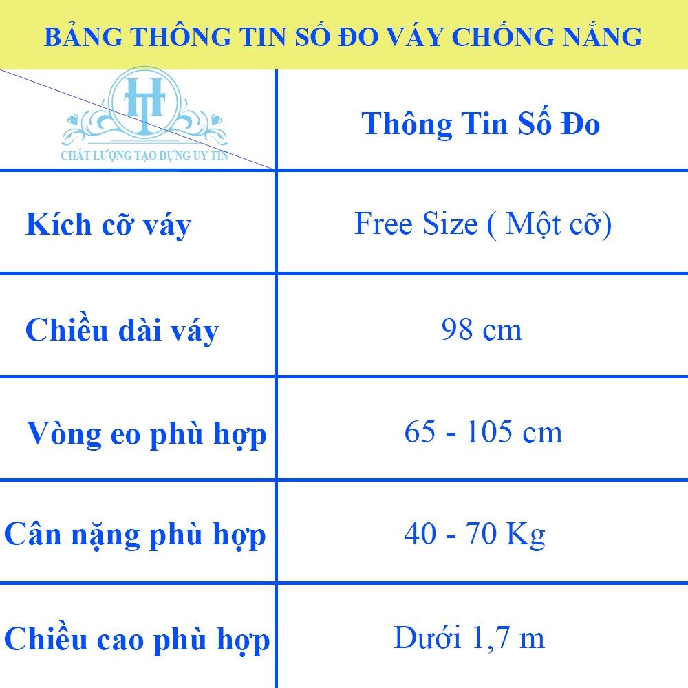 [MUA 2 GIẢM 5%] VÁY CHỐNG NẮNG NỮ - Váy chống nắng vải Jean Cao cấp thêu Hoa Cẩm Chướng H&T Fashion