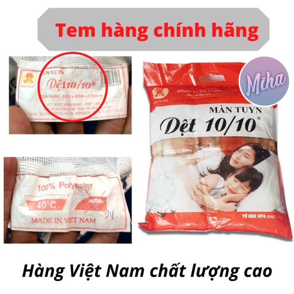 Màn tuyn chống muỗi cao cấp, hàng chính hãng 10.10 [ BẢO HÀNH 12 THÁNG]