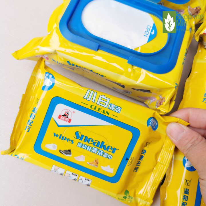 Khăn Lau Giày Dép Tiện Lợi - Giấy Lau Giày Sneaker Wipes Gói 30 Cái -MIN57