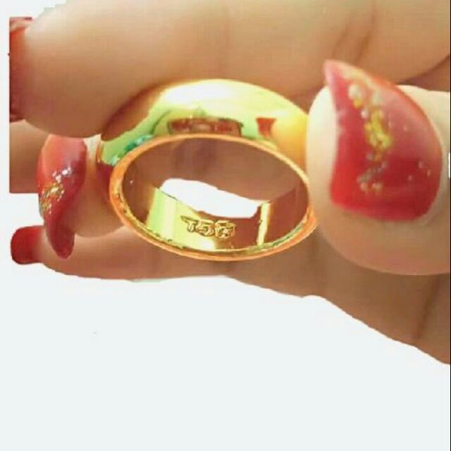 Nhẫn 5 chỉ trơn mạ vàng 24k siêu đẹp
