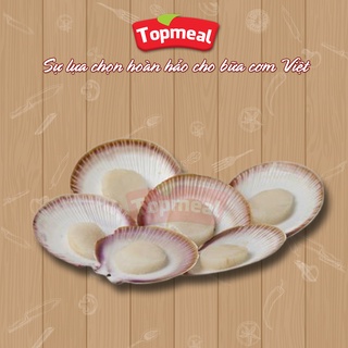 HCM - Sò Điệp nửa mảnh Topmeal (500g) - Thích hợp với các món nướng, hấp, xào,... - [Giao nhanh TPHCM]