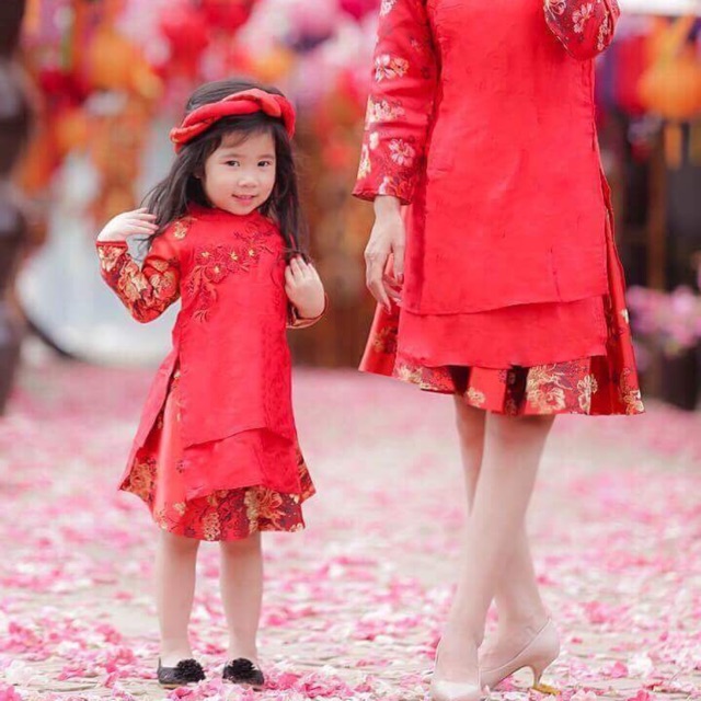 Áo dài bé gái