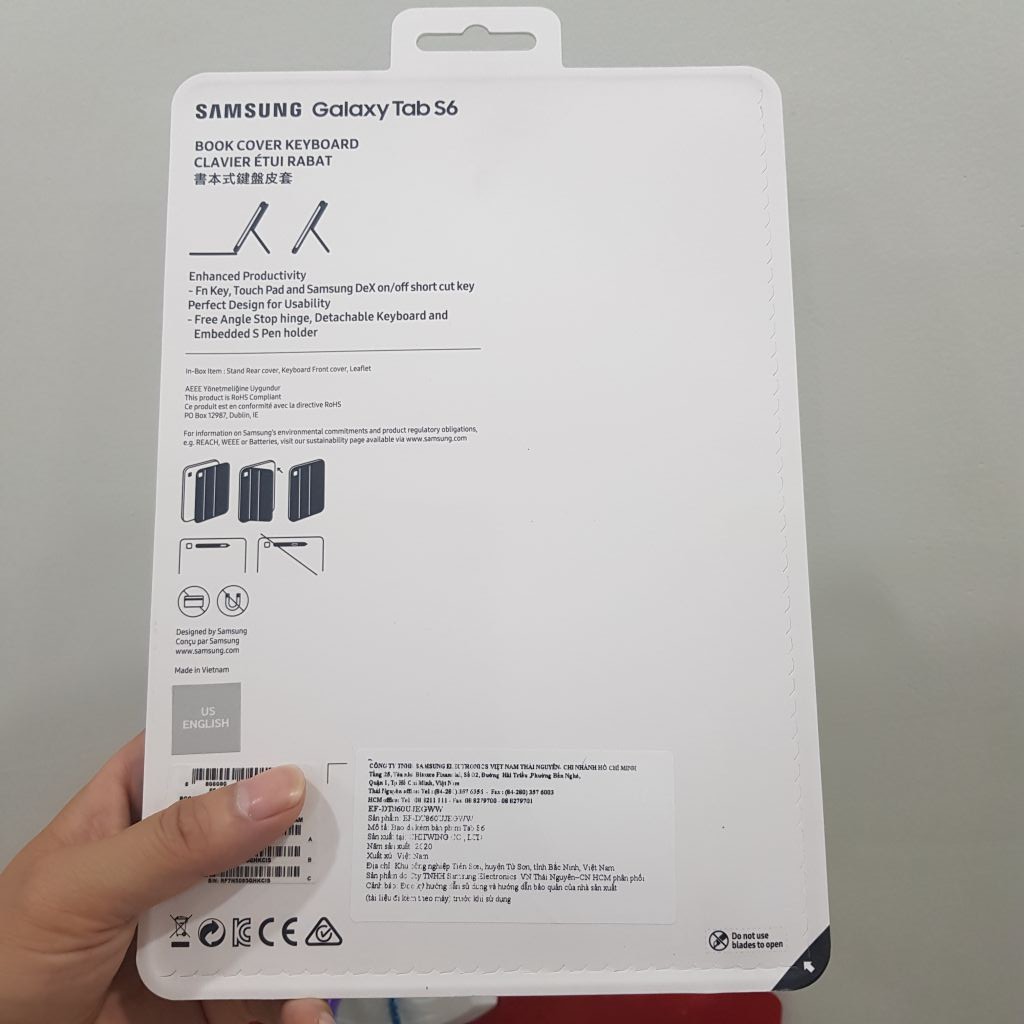 [Mã ELMS5 giảm 7% đơn 300K] [NGUYÊN SEAL] Bao Da Kiêm Bàn Phím Samsung Tab S6 Chính Hãng | BigBuy360 - bigbuy360.vn