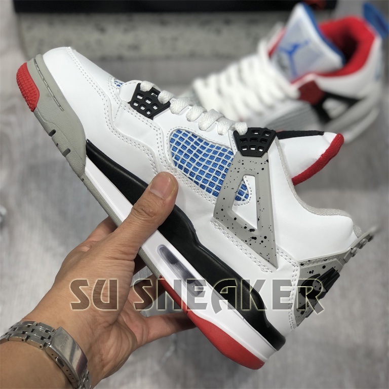 Giày Thể Thao Sneaker Jordan 4 Retro SE What The , JD4 Gót 2 màu SUSNEAKER ( Full Box )