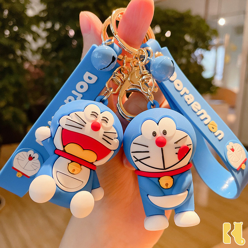 Móc Khóa Hình Doraemon Có Chuông Đáng Yêu Trang Trí Túi Xách Nữ