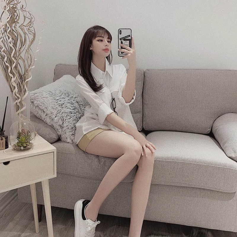 [Mã WASKT410K giảm 10K đơn 50K] áo sơ mi đũi trắng 2 túi hộp dáng rộng siêu hot | BigBuy360 - bigbuy360.vn