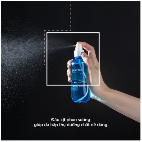 Xịt khoáng cấp ẩm tức thì cho da dầu nhờn [Laneige] Water Bank Hydro Mist 70ml