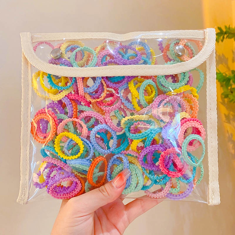 Dây Buộc Tóc Cao Su Nhiều Màu Xinh Xắn Cho Bé Gái