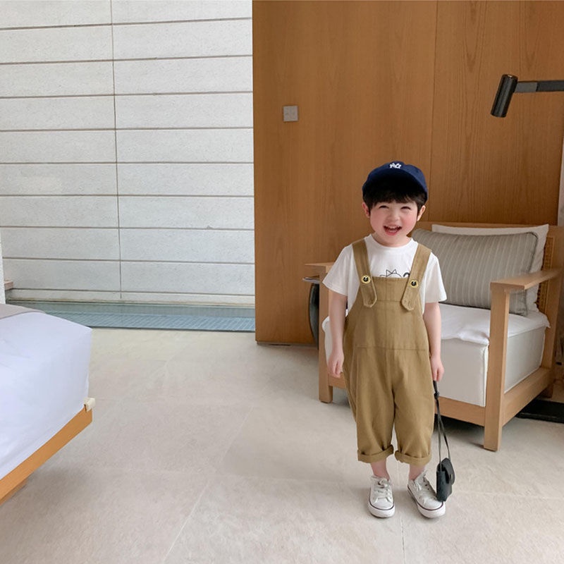 [Babycat] Hàng Có Sẵn Quần Yếm Dáng Rộng Phong Cách Hàn Nhật Thời Trang Xuân Thu 2022