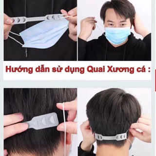 Combo 3 Móc Quai đeo xưong cá khẩu trang