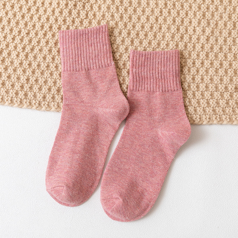 Vớ Cotton 100% Màu Trơn Chất Lượng Cao