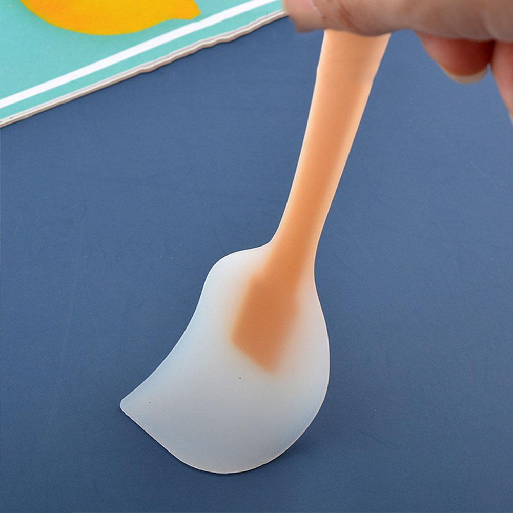 Thìa Phết Kem Bằng Silicone 6 Màu Trong Suốt I3K2 P9X1 A9S8