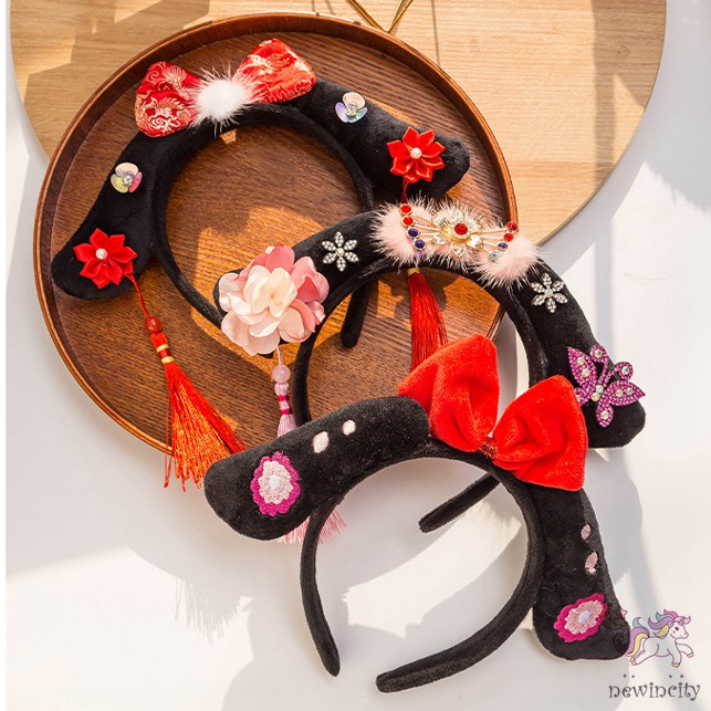 Cài Tóc Tua Rua Phong Cách Trung Hoa Cho Bé Gái