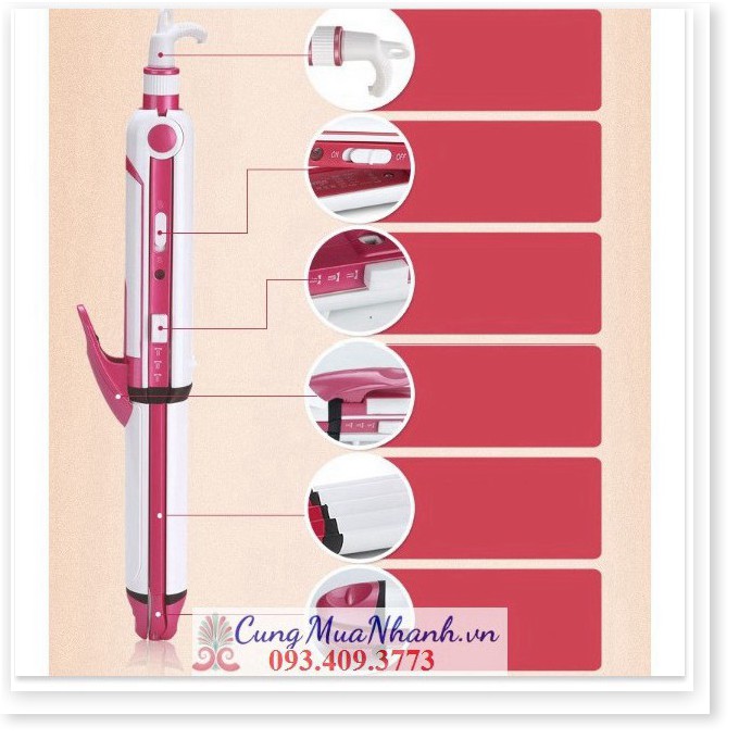 MÁY BẤM DUỖI UỐN TÓC 3 TRONG 1