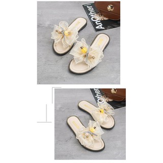 [ ODER ] Dép nơ đính hột BIGSIZE (35-43)
