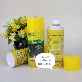 Bình keo xịt bẫy ruồi vàng, côn trùng ( chai lớn 450g)