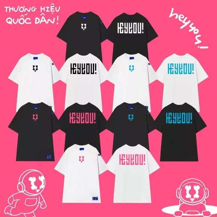 Áo Thun HEYYOU Logo Chính Hãng, unisex