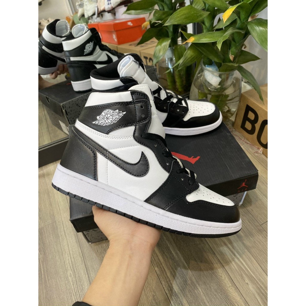 [ 𝐒𝐀𝐋𝐄 ĐẬ𝐌 𝟔.𝟔 ] Giày JORDAN PANDA 1;1, Giày Thể Thao Jordan cao cổ Đen Trắng nam nữ, giày jd Cổ Cao Hot Trend 2021 | BigBuy360 - bigbuy360.vn