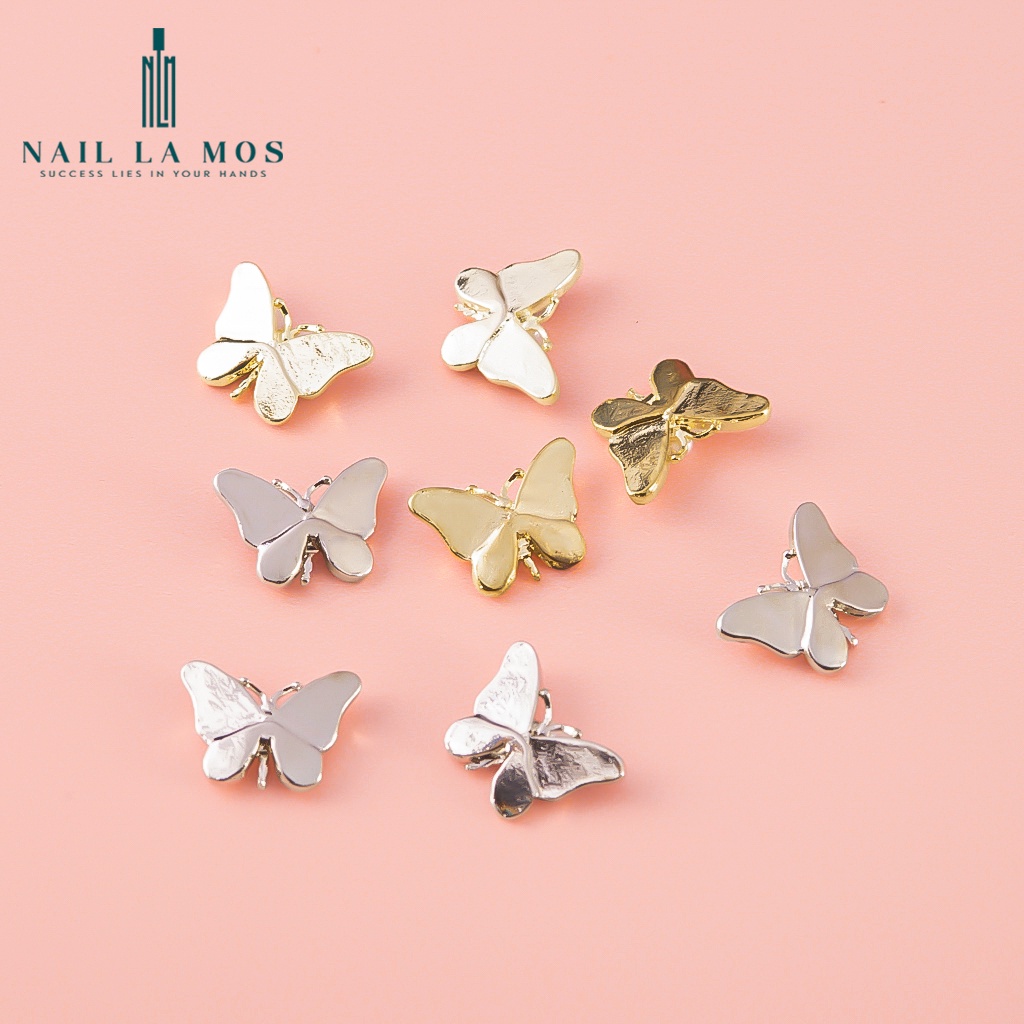 Charm bướm đá cao cấp - bướm đá ánh xà cừ phong cách Hàn Nhật sang chảnh