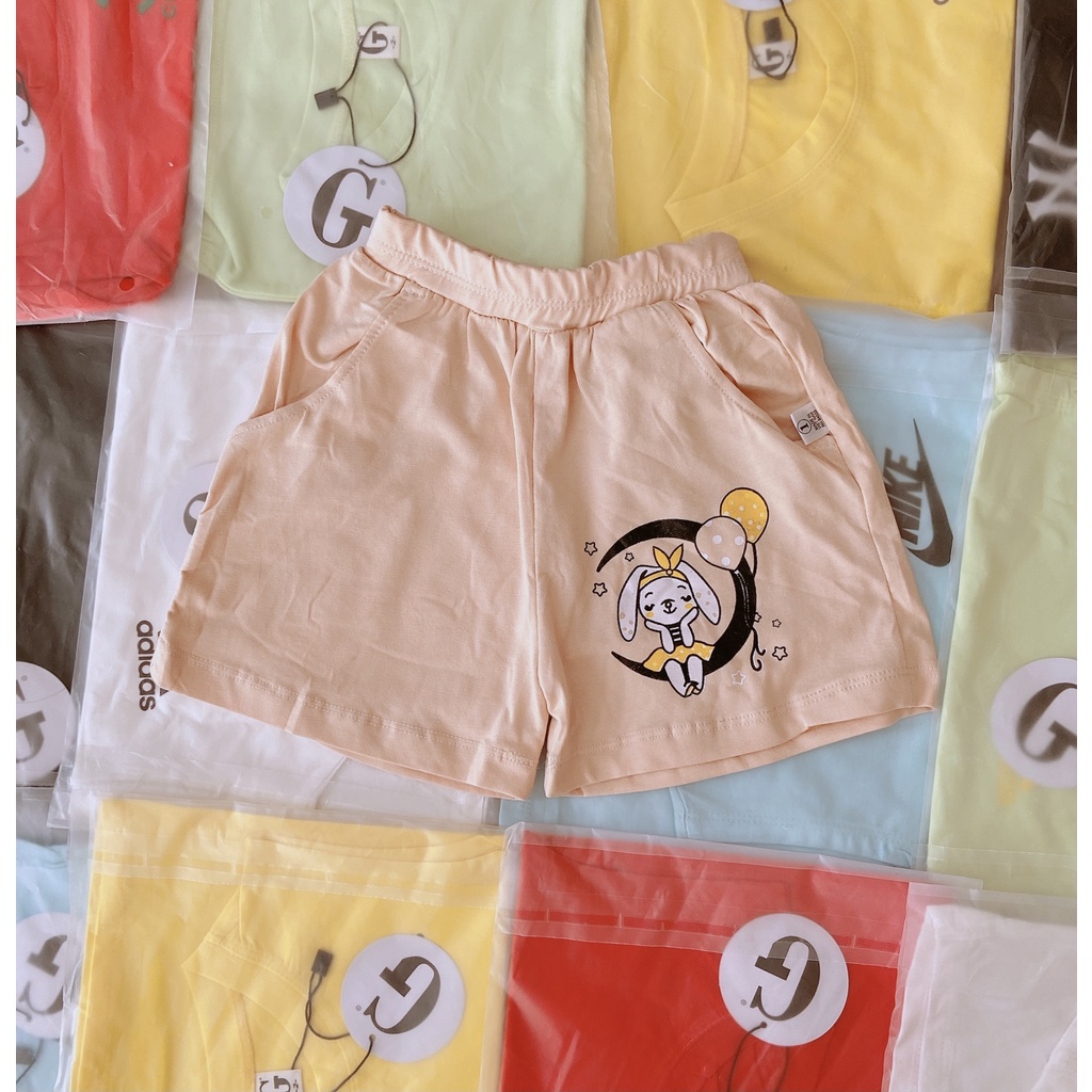 Lyvyshop - (Cotton chính phẩm) Quần đùi cotton bé gái từ 09-28kg