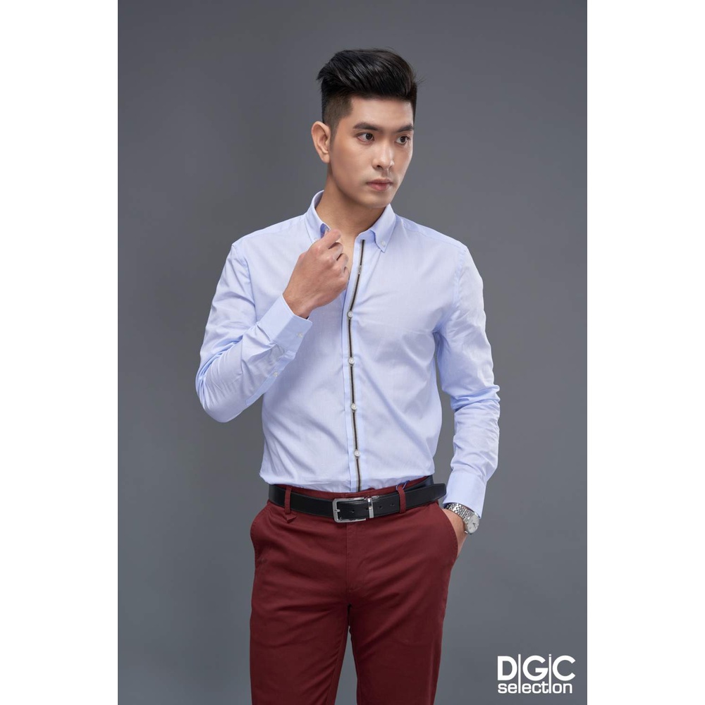 Áo sơ mi Nam dài tay Viền khuy áo DGCs - SASD1813M