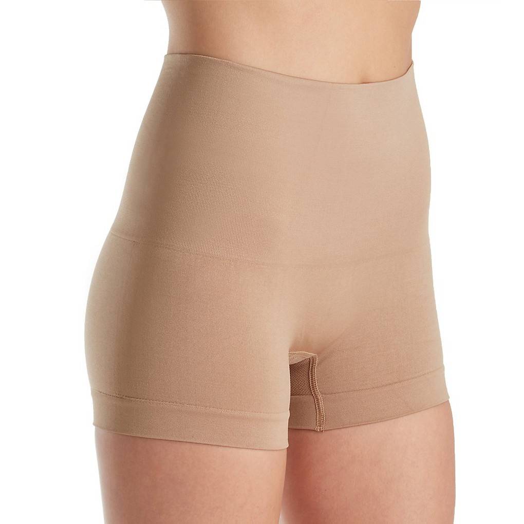 Viviane - Combo 2 quần giấu bụng Seamless High Waist Boyshort Shapewear - Đen+Da