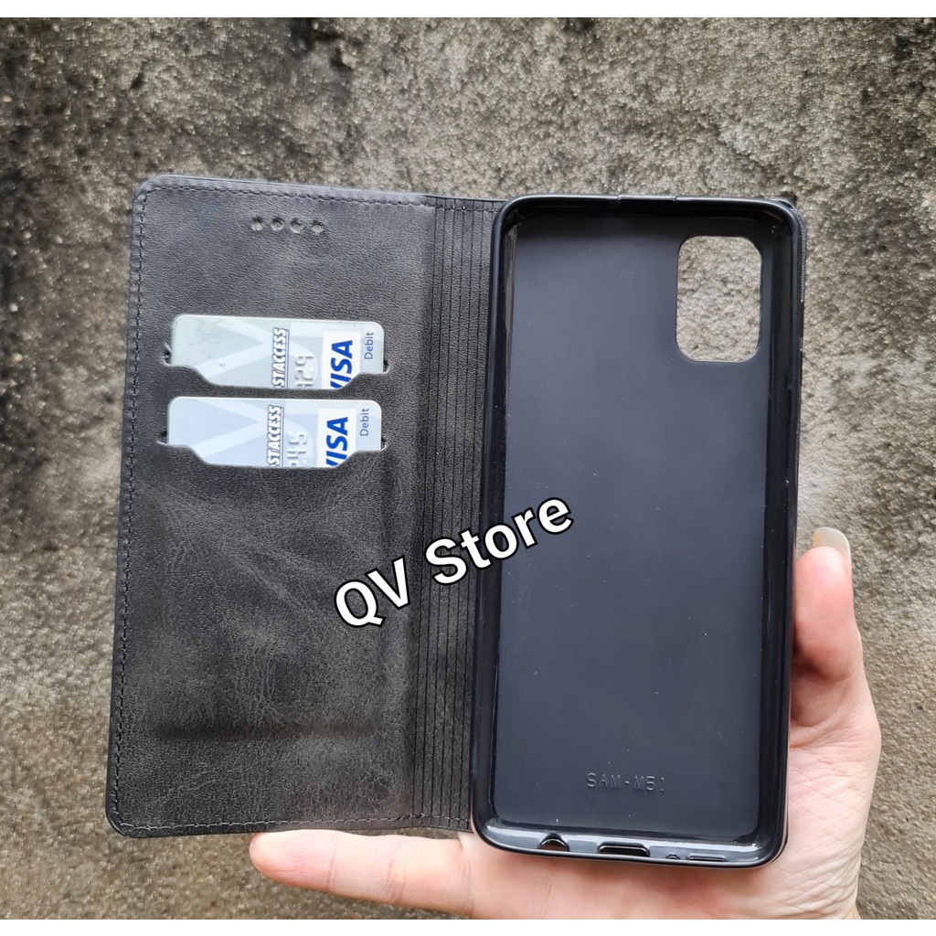 Bao da PU Gấp 2 mặt phù hợp với dòng ĐT Samsung M51 S21 plus S21 ultra Note 20 Note 20 ultra
